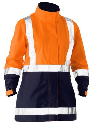 Picture of BISLEY WOMEN'S TAPED HI VIS RAIN SHELL JACKET
